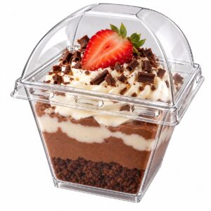 Dessert Cup and Lid  210ml 40 per pack
