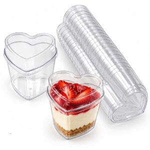 Mini Heart Dessert Cup and Lid 150ml