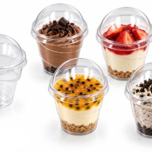 Small Round Dessert Cup and Lid 160ml