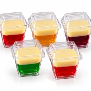 Mini Square Dessert Cup and Lid 70ml